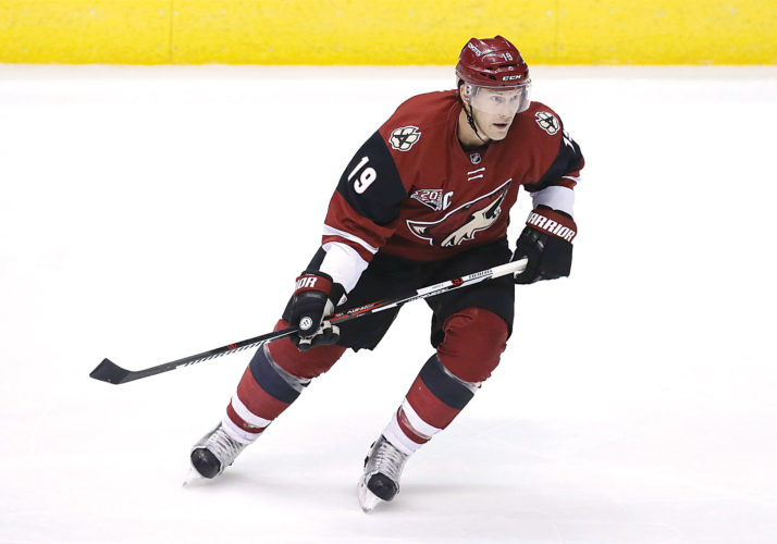 AP Photo Arizona Coyotes right wing Shane Doan skates during the second period of the team's NHL hockey game against the Toronto Maple Leafs, Friday in Glendale, Ariz.